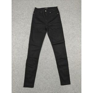 Black Orchid Jeans Womens 29 Black Dark Mid Rise Skinny Stretch Quilted 29x30